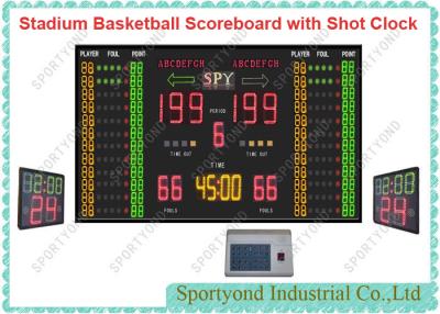 China Electronic Digital Stadium Basketball ScoreBoards  with 24s Shot Clock and Timer display for sale