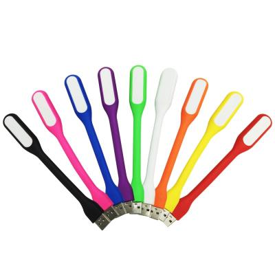 China Flexible Colorful Rechargeable Night Lamp Reading Mini USB Computerled Light For Power Bank Laptop Computer for sale