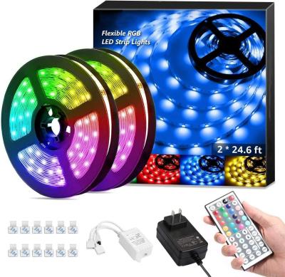 China Christmas decoration TV background IP65 IP20 waterproof infrared remote controller 44keys RGB RGB led strip light for sale