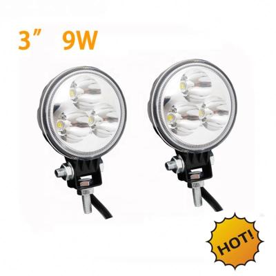 China New Led Off Road Lights, Round Fog Driving Lights Waterproof For E-bike, Trucks, ATV, UTV, 9W Led Motorcycle Light Universal for sale