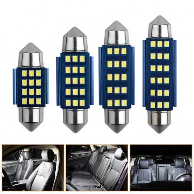 China 31mm interior light 36mm 39mm 15 LED 41mm C5W 3030 smd interior reading dome lamps scallop C5W LED for sale