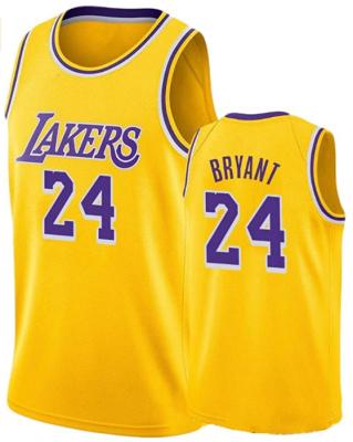 China Customized Quilted Jersey Kobe Bryant #24 #8 Sublimation Basketball Antibacterial Uniform for sale