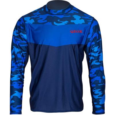 China Antibacterial Customized Your Own Design UV Protection Polyester Sublimation Printing Breathable Fishing Shirts for sale