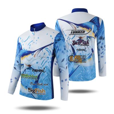 China Wholesale Antibacterial Sublimated Long Sleeve Fishing Tournament Shirt Sublimation Quick Dry Fishing Wear for sale