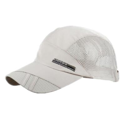 China COMMON 100% Polyester 58cm Sports Baseball Cap Without Button Microfiber Top Sports Caps Promotional Male Baseball Caps Fit Dry Running for sale