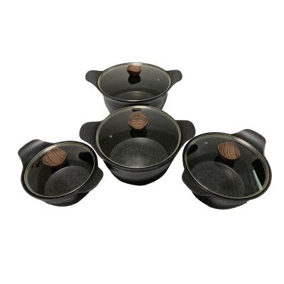 China Viable creative non-stick pot soup pot pan 5 piece set kitchen pot set cookware set for sale