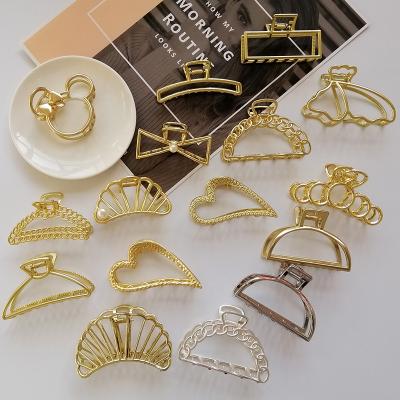 China Hair Accessories Wholesale Women Girls Hair Barrette Rose Gold Hairpins Metal Hair Claw Clips for sale