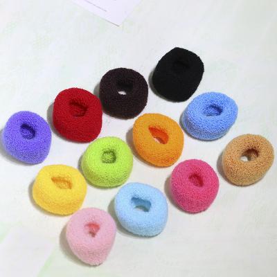 China One Girl Nylon Wide High Elastic Head Rope Hair Ornament Fashion Edge Towel Hair Ring Towel Candy Color Hair Rope Elastic Band for sale