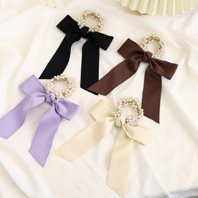 China Hot Sale Fashion High Quality Hair Scrunchies Elastic Butterfly Hair Ring for sale