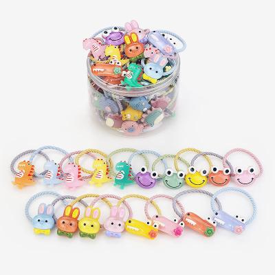 China Kids Elastic Hair Tie Hair Accessories Cartoon Fruit Design Rubber Hair Ties for sale