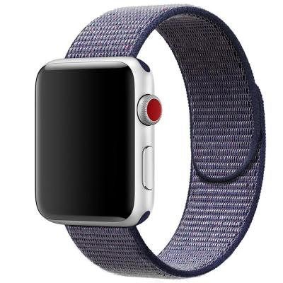 China New Fashion Soft Sport Breathable Nylon Watch Band For Apple Watch 38mm 42mm 40mm 44mm Adjustable Buckle Band Wrist Strap Replacement Band for sale