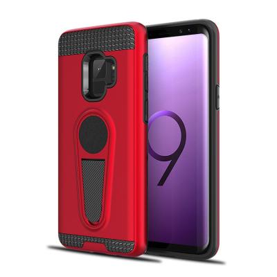 China Highest Quality Mobile Phone Shell For Samsung Galaxy S9/S9 Kickstand Phone Case PC Shockproof Case TPU Cover for sale