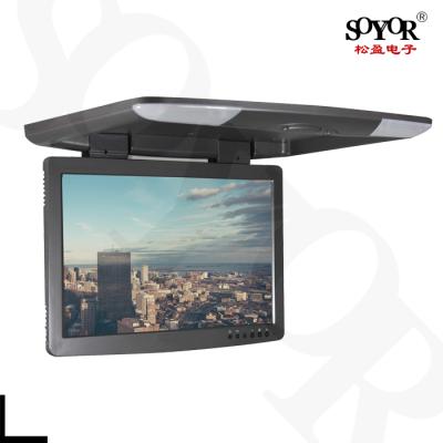 China 17.3 Inch Flip Down Roof Video Player Car Buses Monitor Monitor Screen with1920x1080 for sale