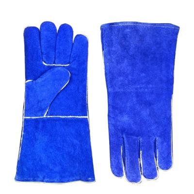 China Anti-smash Welding Gloves Welder Welding Heat Insulation Durable Wear Resistant High Temperature Leather Gloves Insurance Work Gloves for sale