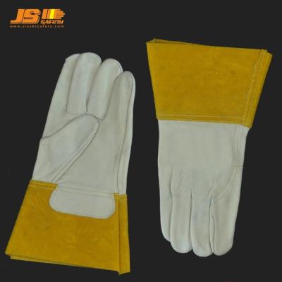 China Anti-smash Welding Gloves Whip Long Welder Gloves Gas Welding Wear-resistant High Temperature Gloves Work Insurance for sale