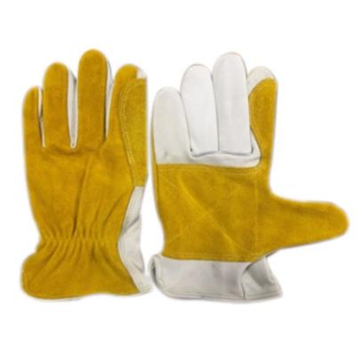 China Dupont Cowhide Heat Insulation Steel Factory Protective Welding Welding Industrial Work Gloves Kenlar Seam Welder Gloves for sale