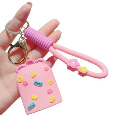 China Cute Style Original New Creative Lucky Bag Keychain Pendant Doll Cute Student Cartoon Bag Keychain Small Gift for sale