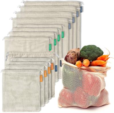 China Just Handled Commercial Reusable Mesh Grocery Mesh Cotton Produce Bags Biodegradable Product Bag Zero Waste for sale