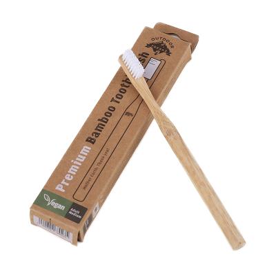 China Home Custom Design Biodegradable Soft Charcoal Wooden Bamboo Brush Tooth With Packing for sale