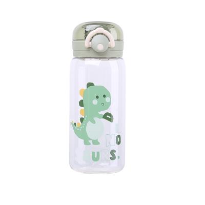 China New Design Tritan Material Cute Korean Material Custom Logo Pattern Children School Children Tritan Cartoon 450ml BPA Free Viable for sale