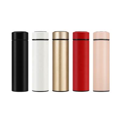 China Factory Direct Sale PORTABLE Stainless Steel LED Temperature Display Thermal Vacuum Insulated Smart Water Bottle for sale