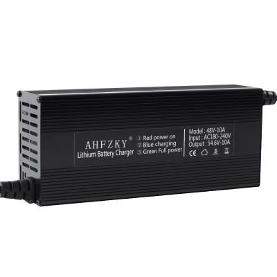 China 1 Factory Direct Built-in Active Aluminum Shell Battery Charger Lithium Ion Battery Black Factory Function PFC Fast Charger for sale