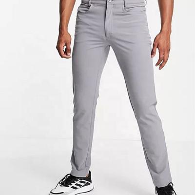 China Custom Golf Men's Twill Golf Pants Anti-Wrinkle Regular Fit Stretch Quick Dry Golf Casual Pants for sale