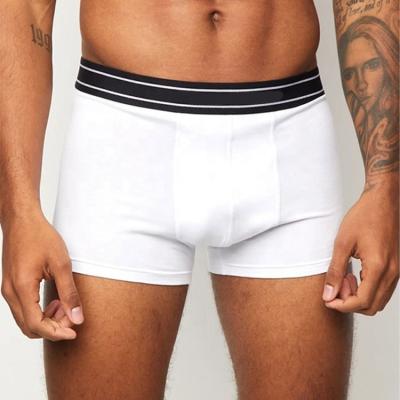 China Cheap Custom Sexy Plain Boxer Antibacterial Shorts Bamboo Cotton Men Underwear Classic Solid Boxers Briefs for sale