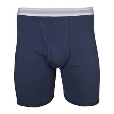 China Custom High Quality Antibacterial Plain Boxer Shorts Briefs Classic Boxers Cotton Men's Solid Underwear for sale