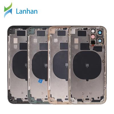 China Glass Battery Back Cover For Iphone 11 Pro Door Housing Back Cover And Middle Frame Chassis Housing Case for sale