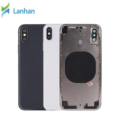 China Original Hot Selling Glass Back Battery Housing Glass With Frame Suitable For iPhone X Back Body Housing Replacement Case With Logo for sale