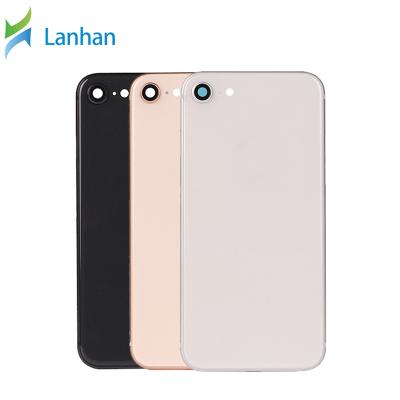 China Wholesale Parts Glass Colorful Body Cell Phone Housing Back Cover For iphone 8 8g Battery Glass Door Frame With Logo for sale