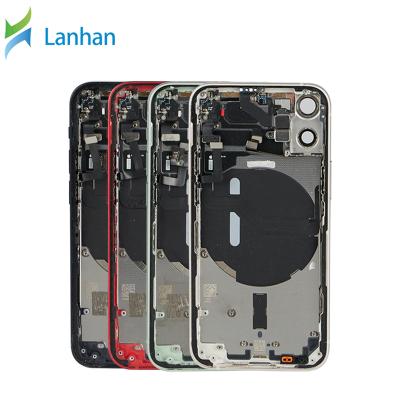 China Mobile Phone Back Cover Glass Housing For Iphone 12 Mini Full Body Middle Frame With Logo Cable Kits Replacement Glass Housing for sale