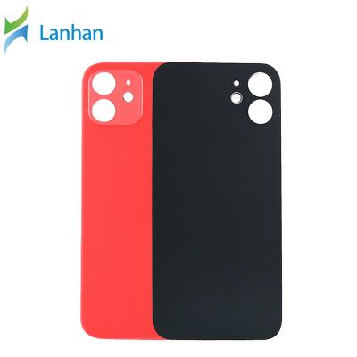 China Original Big Hole Glass Battery Repair Parts Mobile Phone Back Glass Panel Housing For Iphone 12 for sale