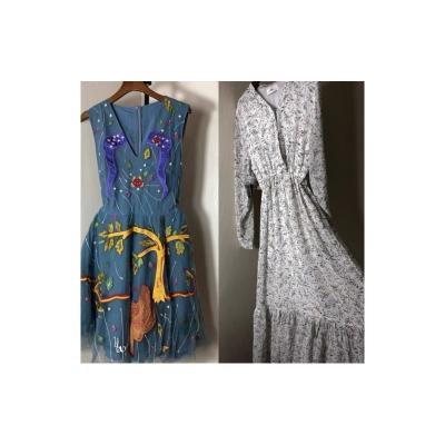 China A grade high quality ladies summer fashionable and second hand ladies clothing hot selling second hand silk dress for sale for sale