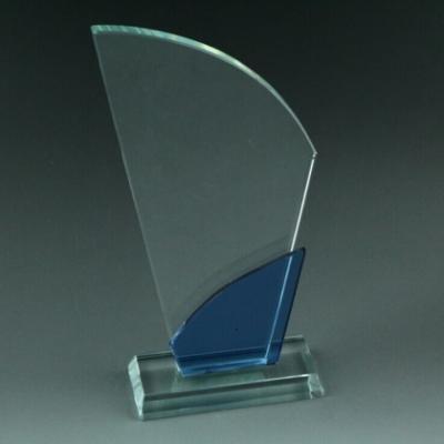 China Wholesale Cheap Custom Transparent Crystal Sailboat Trophies And Awards From Europe for sale