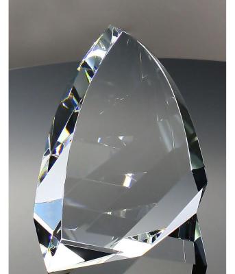 China Europe High Quality Award Crystal Trophy Shield Shaped Glass for sale