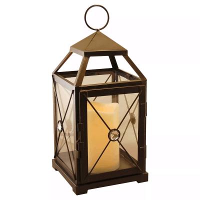 China NEW DESIGN Home Garden Metal LED Decorative Metal Lantern for sale