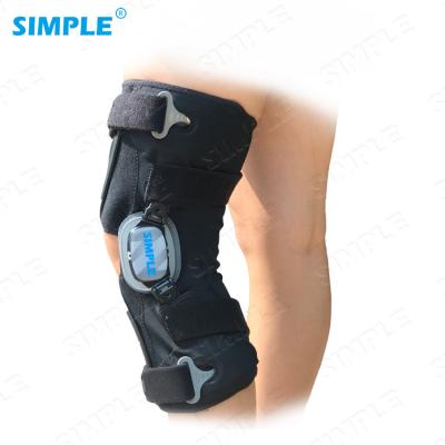 China Adult SINGLE Adjustable Knee Support X1 Silicone Knee Brace Double Hinge for sale