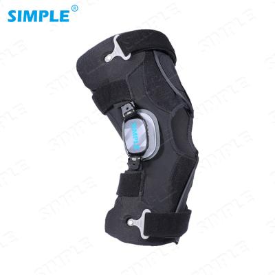 China Double Hinged Fabric Hinged Knee Brace Supplier Hinged Knee Brace Elastic Knee Sleeve Adjustable SINGLE for sale