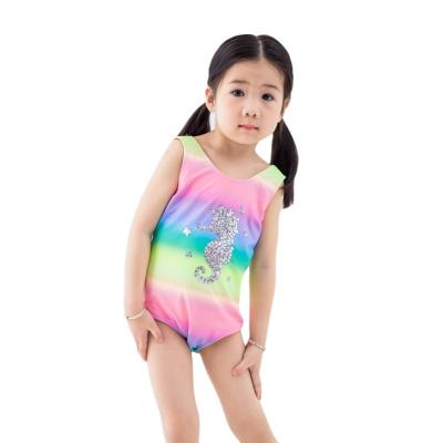 China Breathable Customize OEM Children Little Girls Swimwear Baby Kids One Piece Swimming Suit for sale