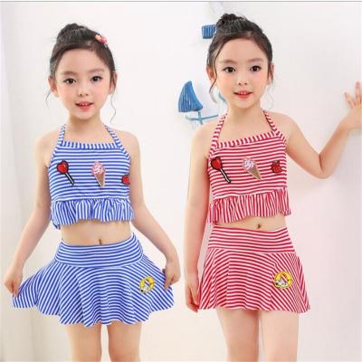 China 2021 girls swimwear QUICK DRY beach wear lure the attached special two pieces printed swimwear bikini swimwear for sale