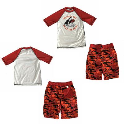 China UPF 50+ Toddler Boys Baby Breathable Customized Two Piece Swimwear for sale