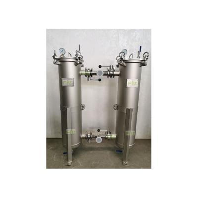 China food & Beverage Factory 2022 New Design Water Filtration Stainless Steel Double Housing Bag Filter for sale