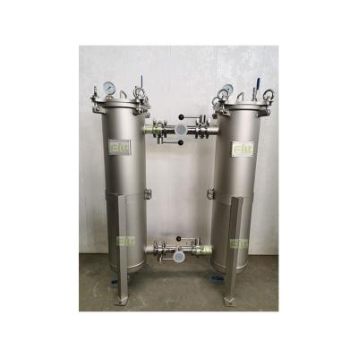 China food & Beverage Factory Factory Price Water Strainer Double Housing Stainless Steel Bag Filter for sale