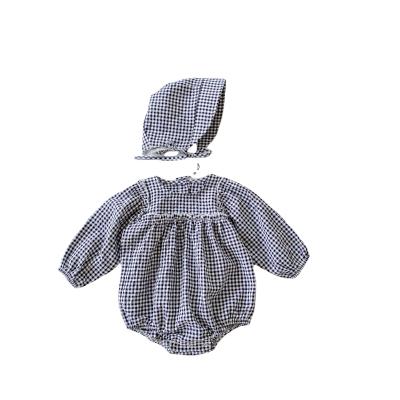 China Custom Cute 100% Cotton Baby Clothes Wholesale Romper Long Sleeve Cotton for sale