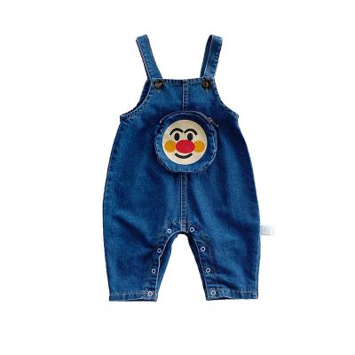 China 2021 Sustainable Kids Baby Overalls Summer Kids Clothes Denim Overalls Shorts Jeans for sale