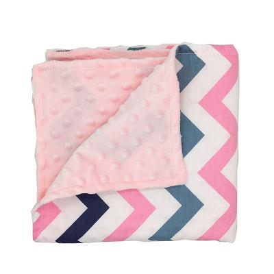 China Custom Print Small Soft Baby Blanket Wraps Baby Blanket Cotton Muslin Blanket Wraps for sale