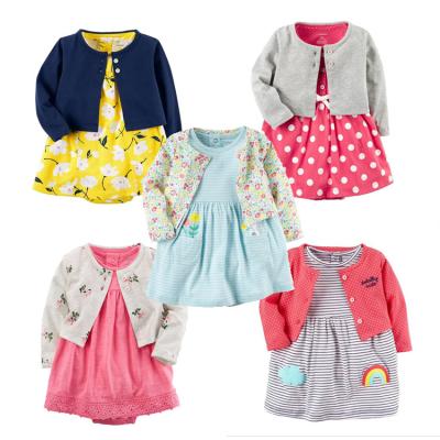 China New baby casual dress girls fashion infant dresses clothes cotton children flower princess style children's clothing for sale