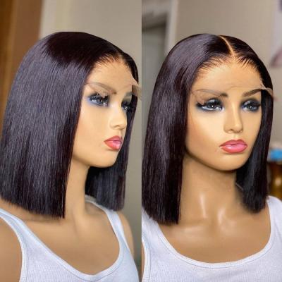 China Annione Hd Silky Straight Wave Wholesale Transparent Indian Hair Wig 5X5 Hair Lace Wigs 4X4 Closure Wigs 4X4 Indian Hair Wig for sale